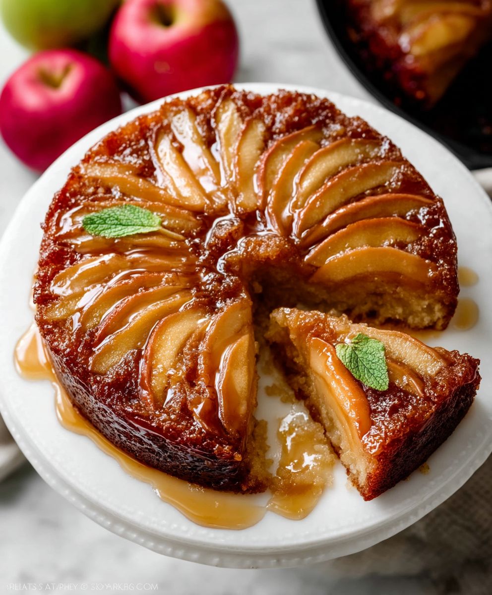 Caramel Apple Upside-Down Cake