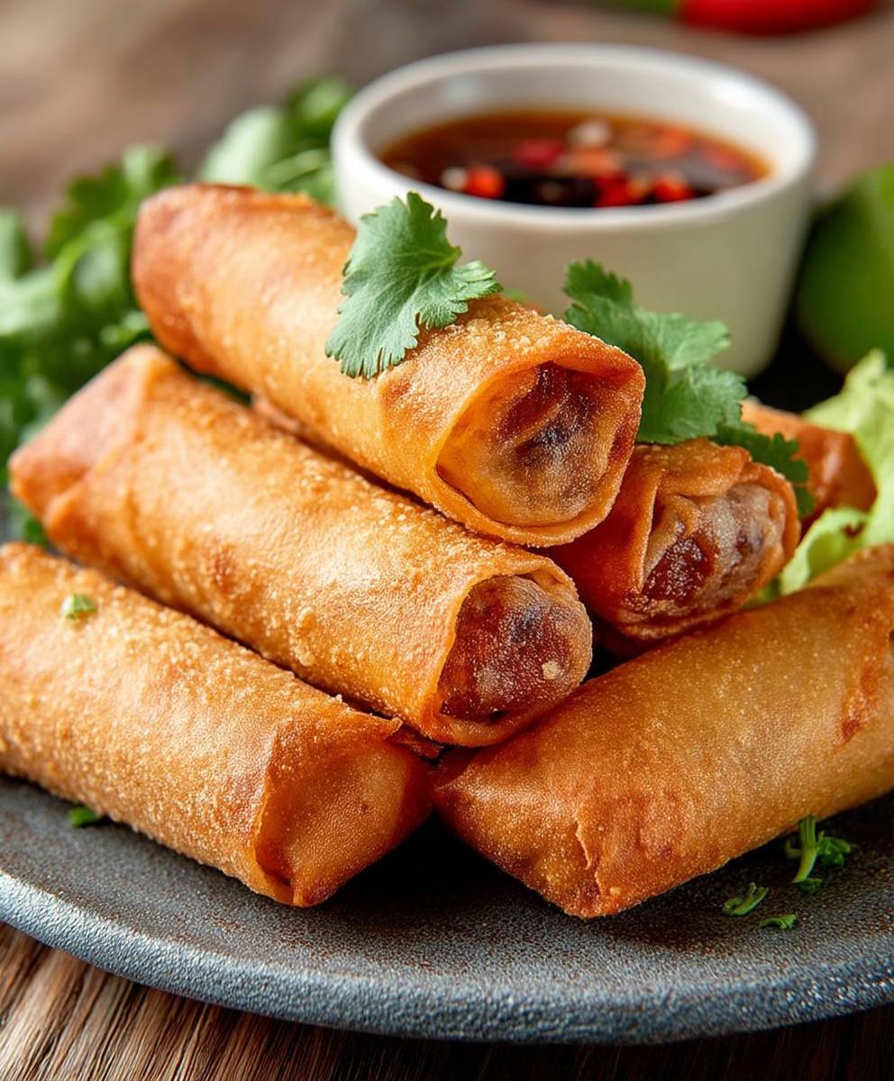 Homemade Air Fryer Spring Rolls