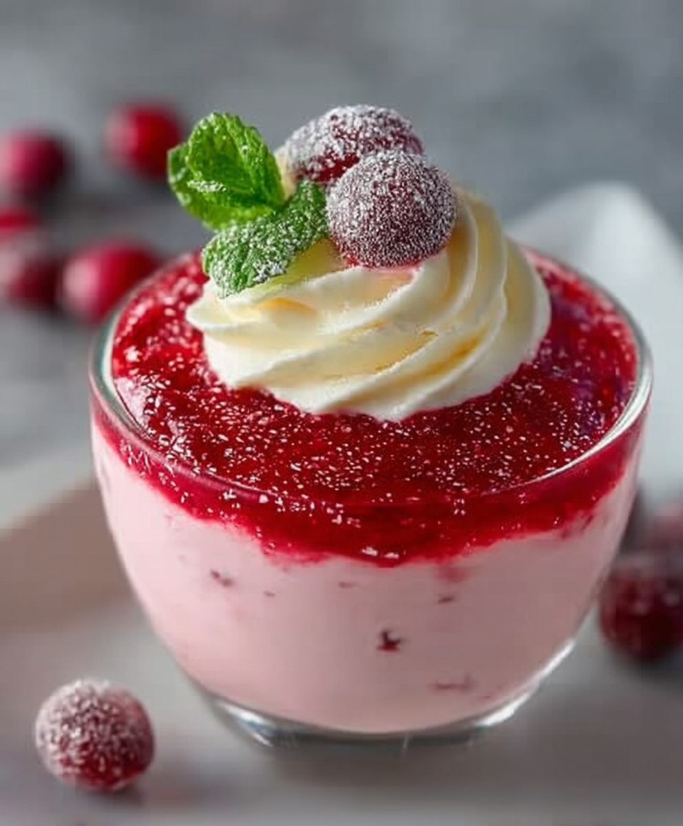 Cranberry Mousse Cups