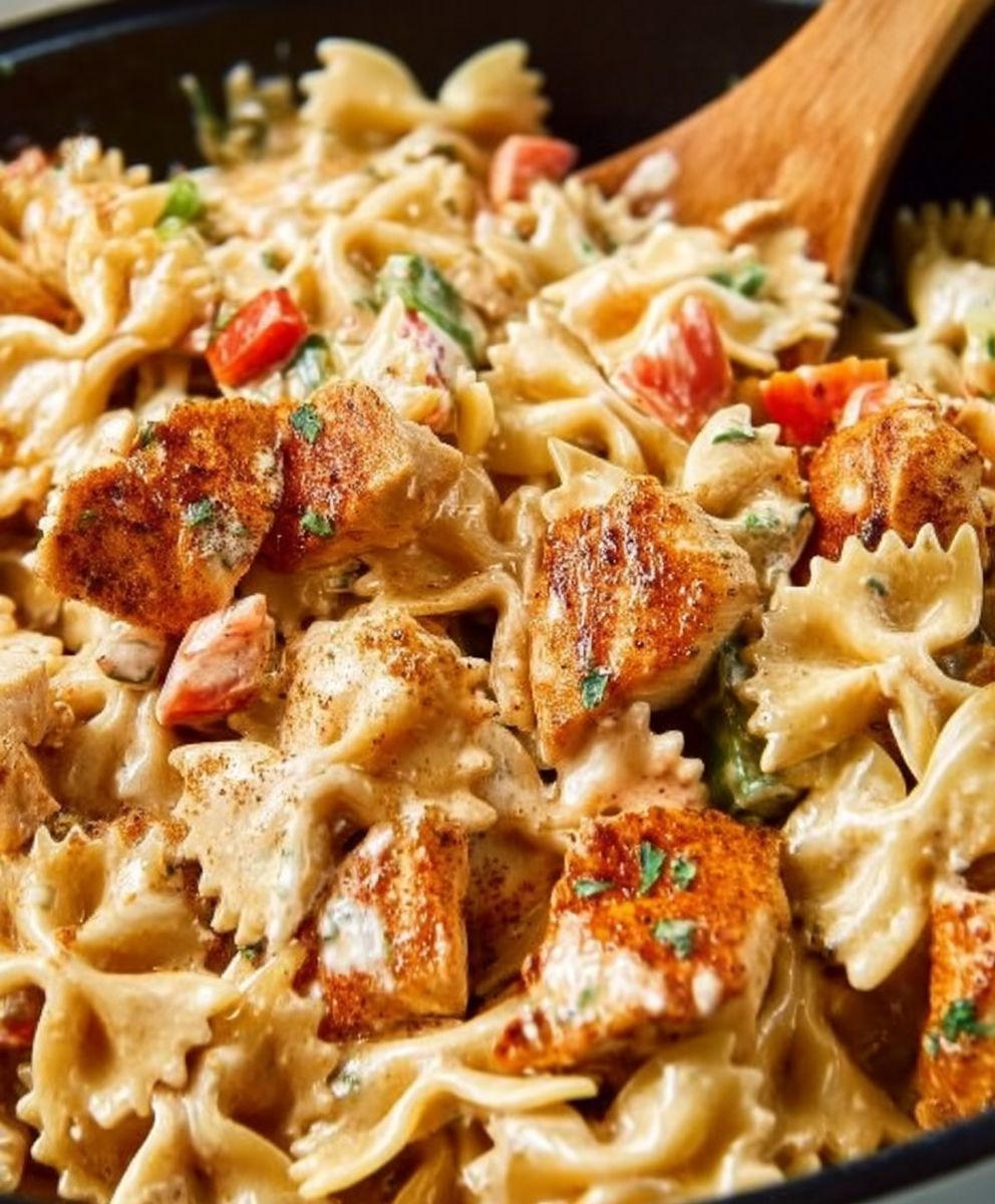 Cajun Chicken Bowtie Pasta