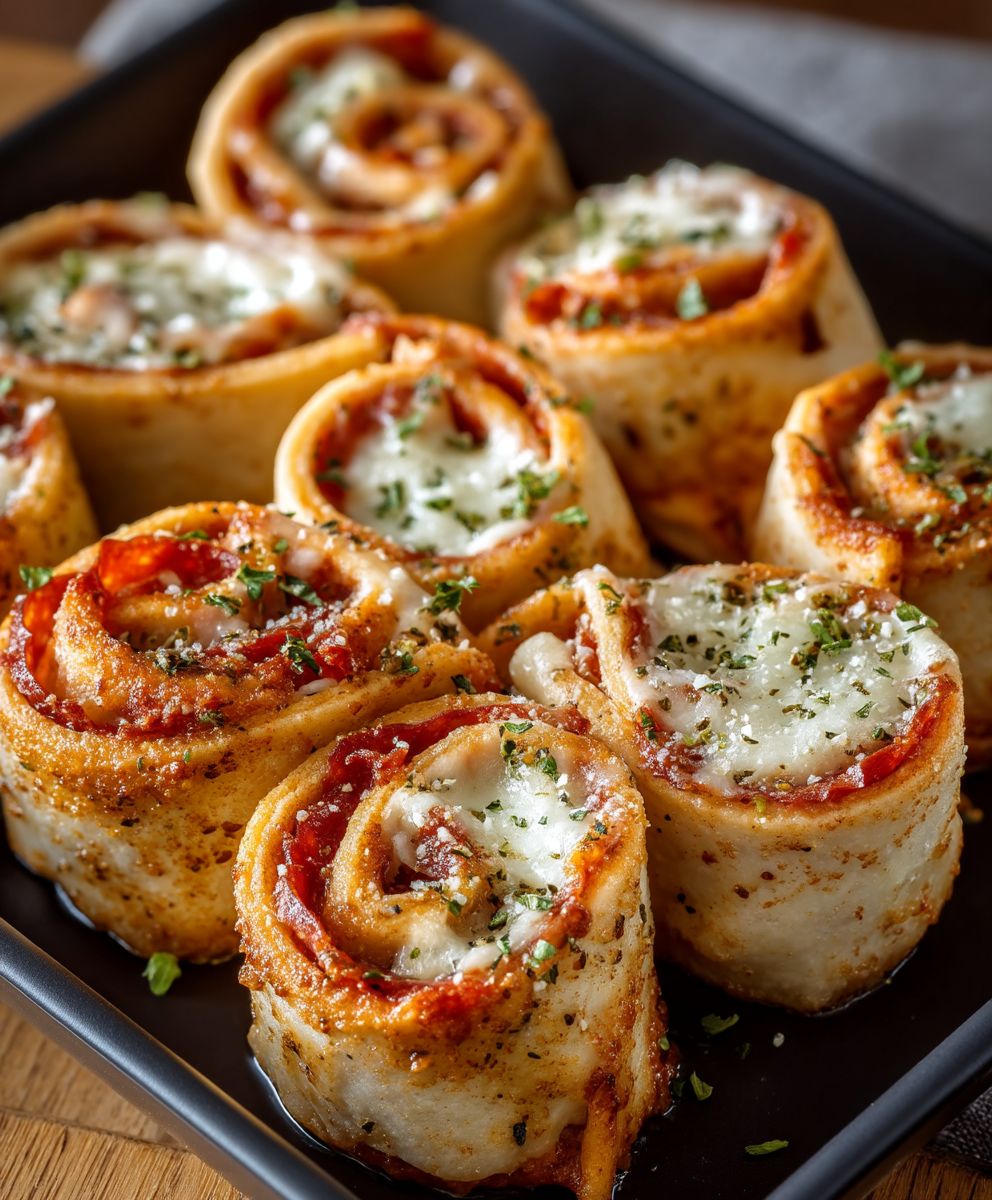 Pizza Roll-Ups for Lunch