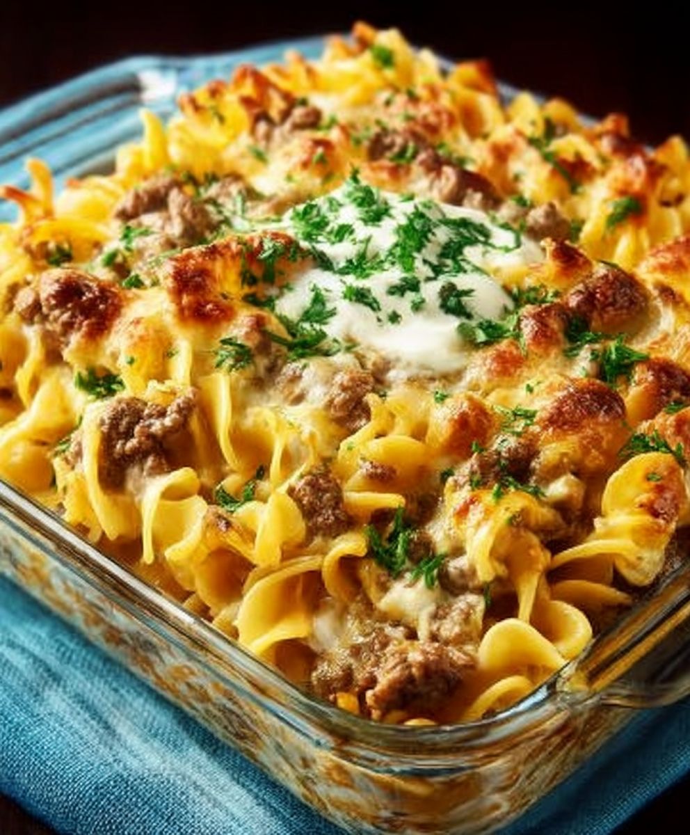 Sour Cream Beef Noodle Casserole
