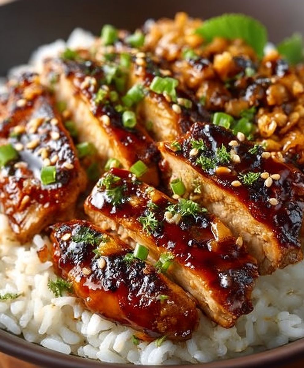 Honey BBQ Chicken Rice