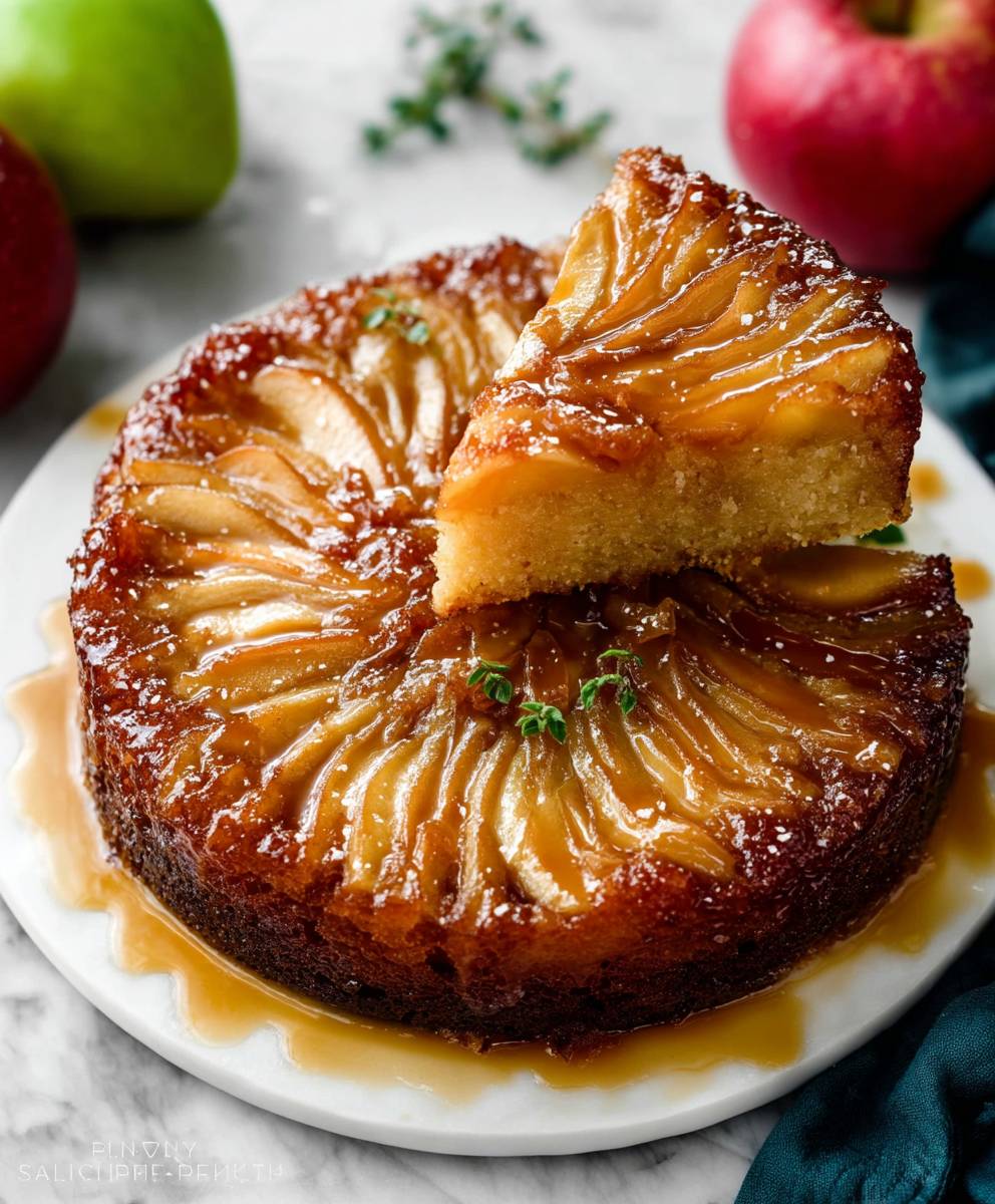 Caramel Apple Upside-Down Cake