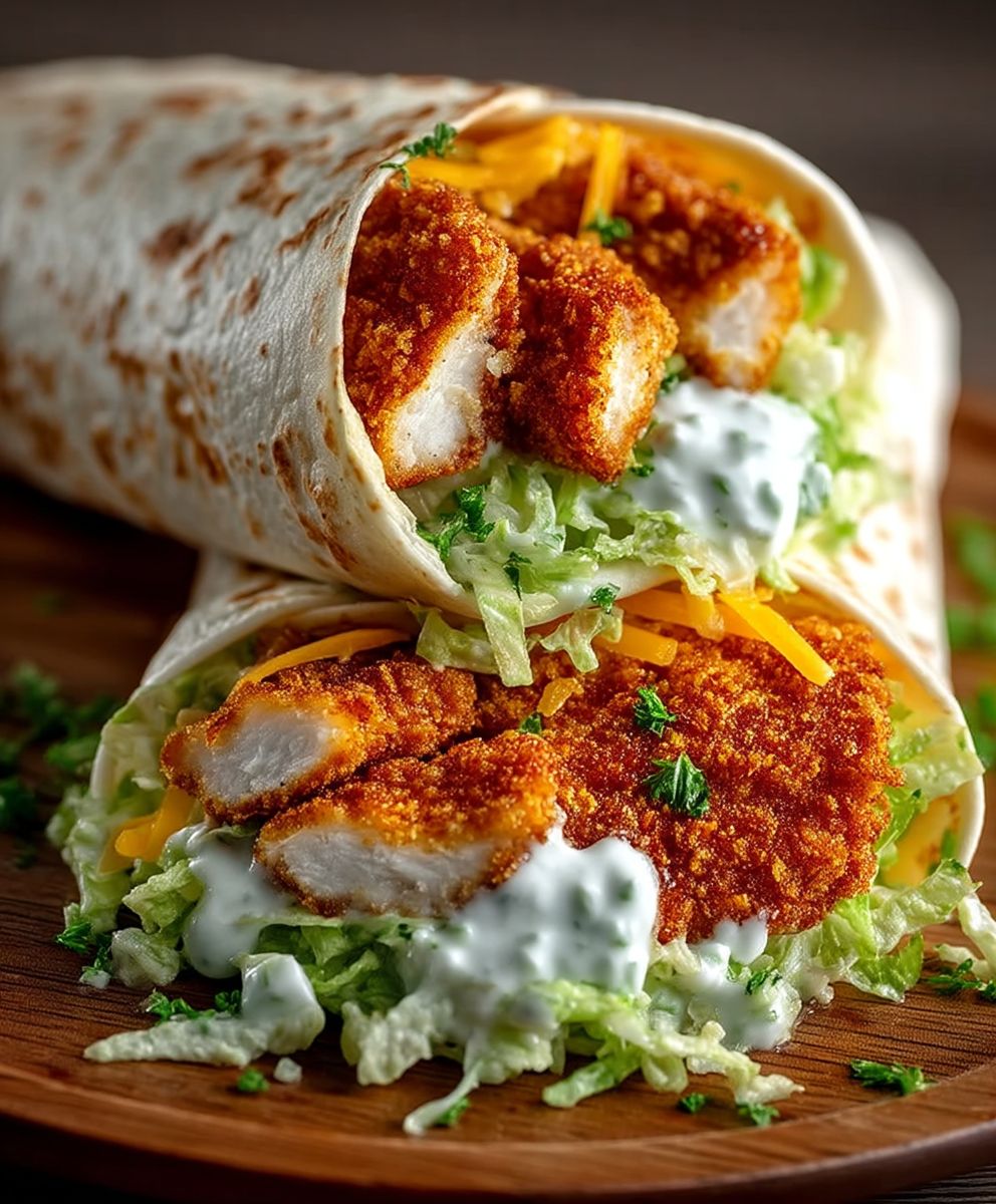 Crispy Chicken Ranch Wrap