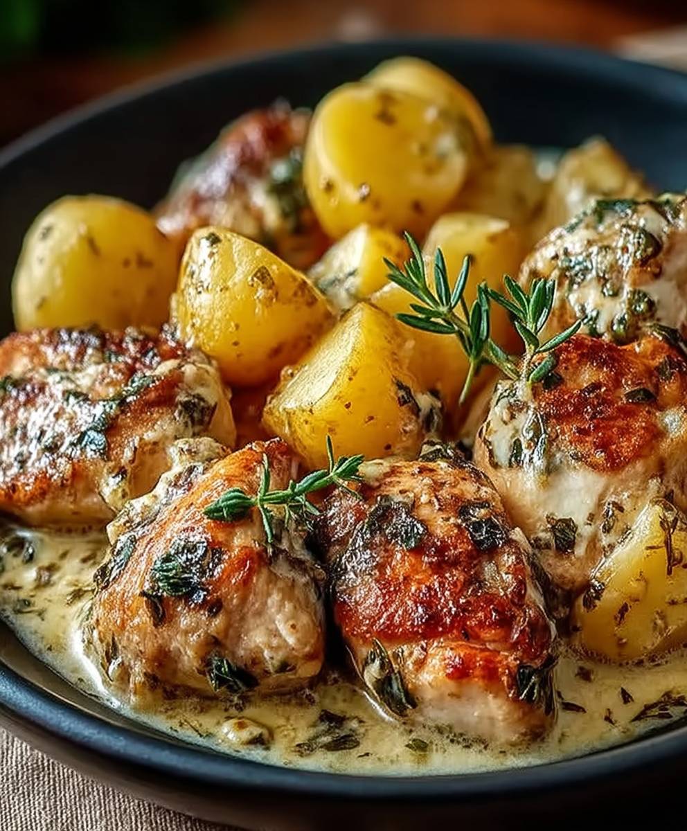 Garlic Parmesan Chicken Potatoes