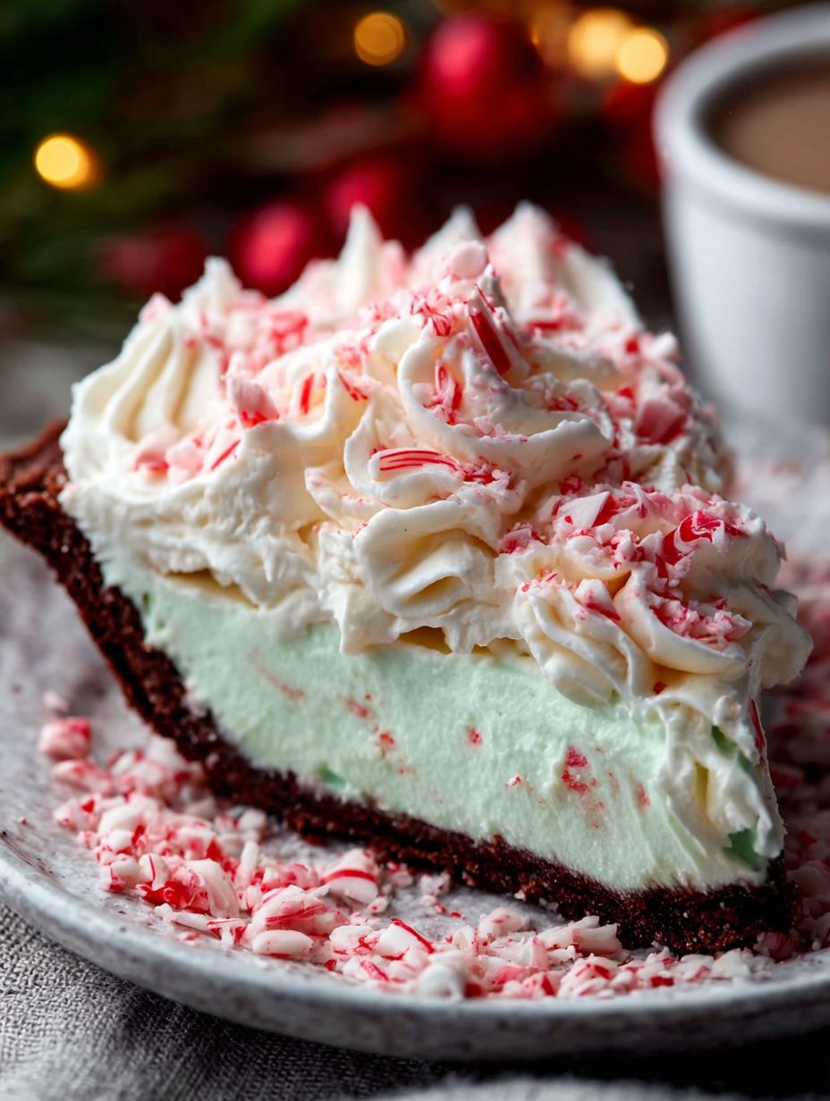 Christmas Peppermint Pie