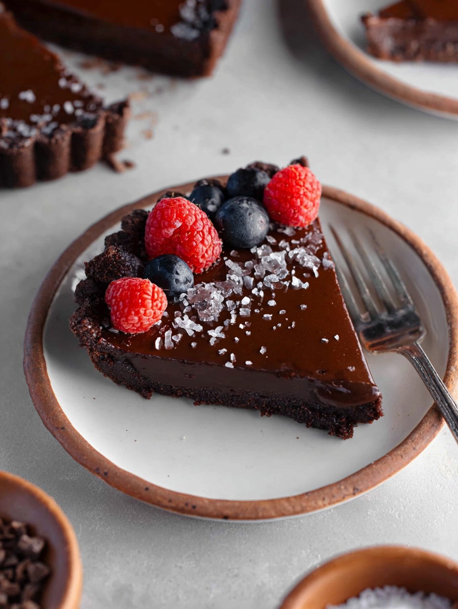 No-Bake Vegan Chocolate Tart