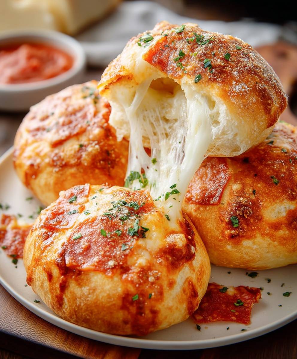 Air Fryer Pizza Bombs