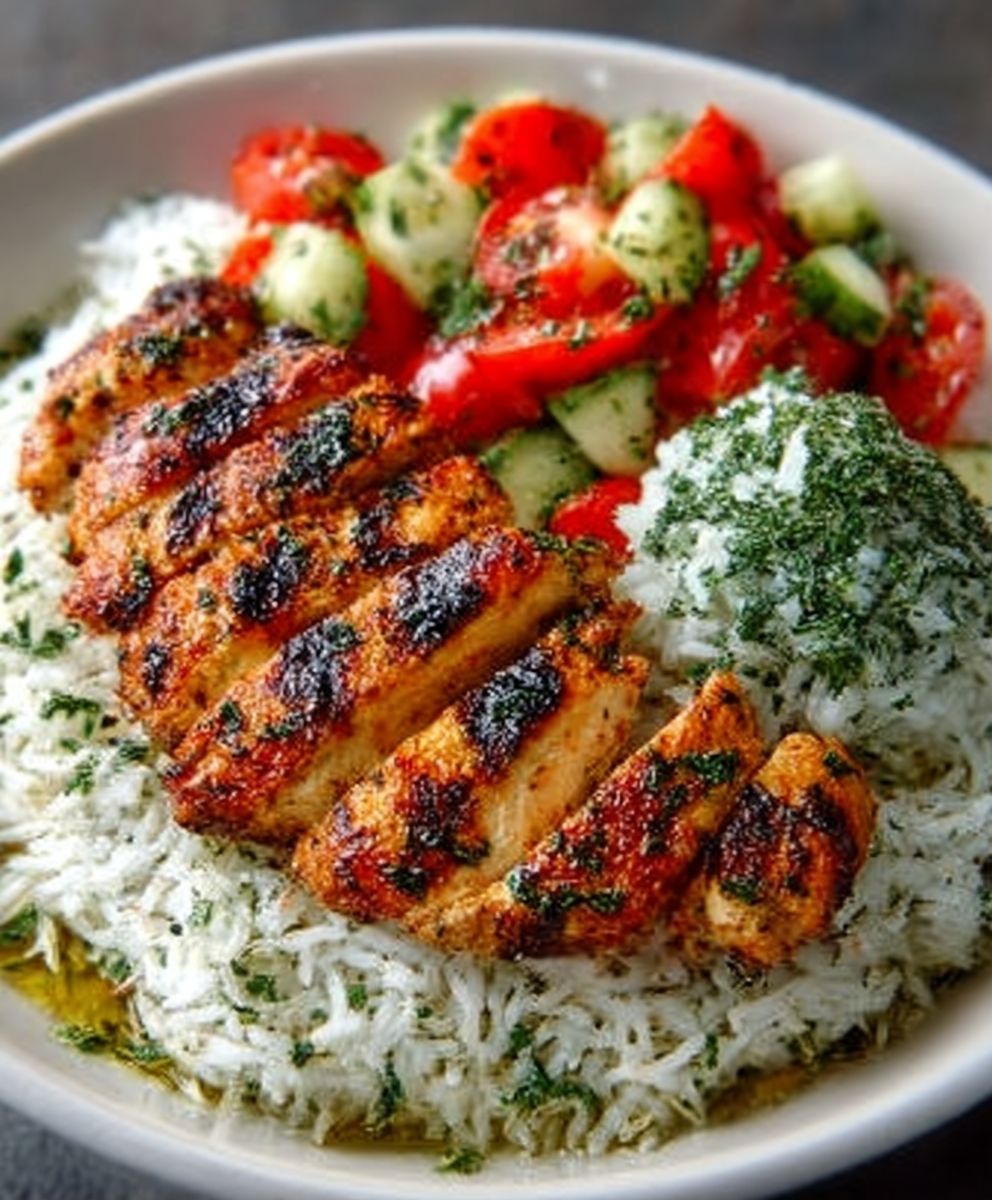 Healthy Chicken and Rice Meal