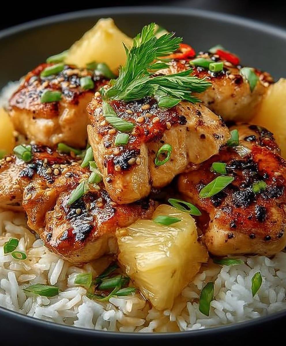 Pineapple Chicken with Rice