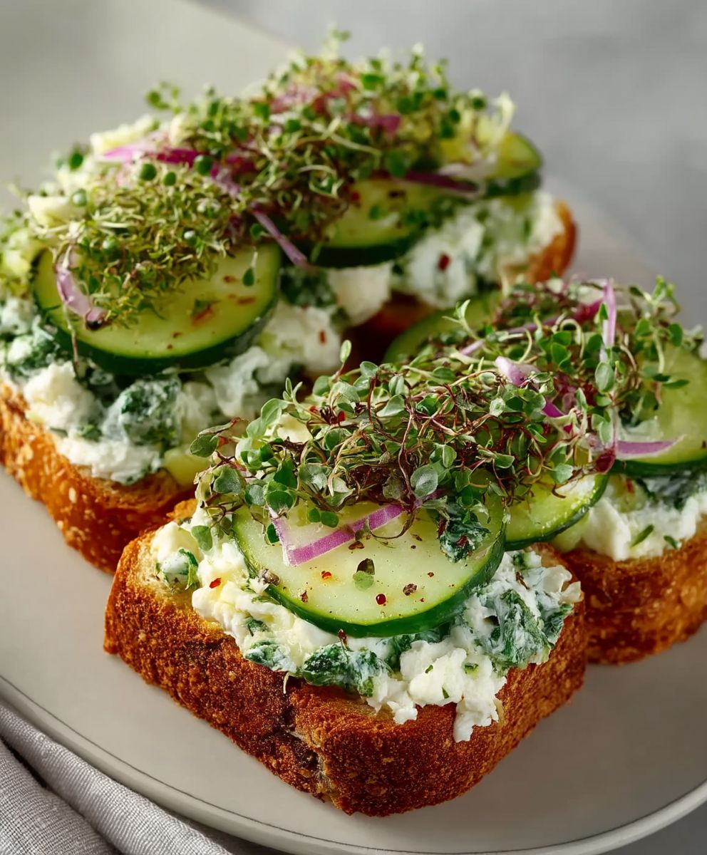 Cucumber Salad Sandwiches