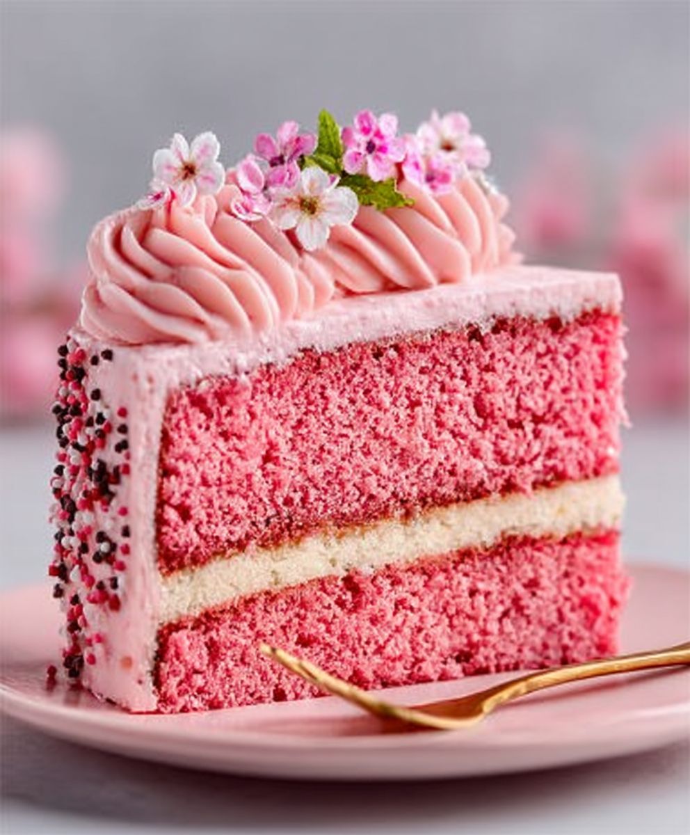 Festive Pink Velvet Cake