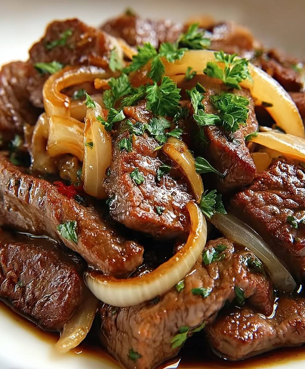 Bœuf Sauté aux Oignons