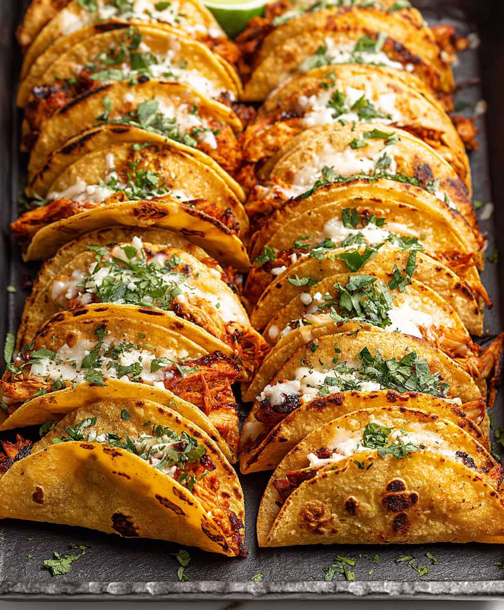 Mini Baked Chicken Tacos