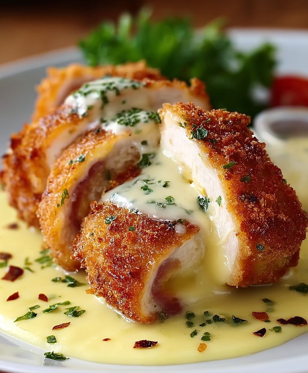 Chicken Cordon Bleu with Cheese