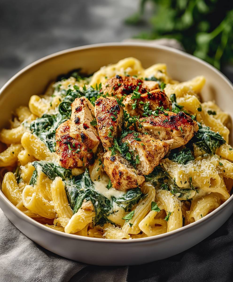 Garlic Parmesan Chicken Pasta