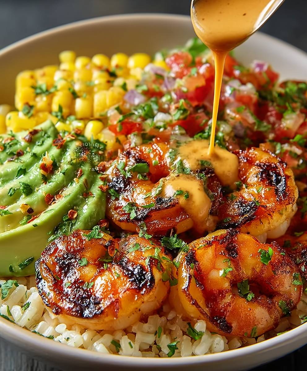 Healthy Grilled Shrimp Bowl