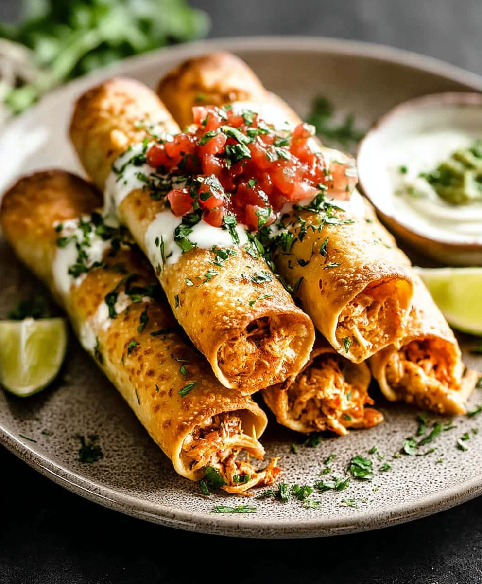Crispy Chicken Taquitos