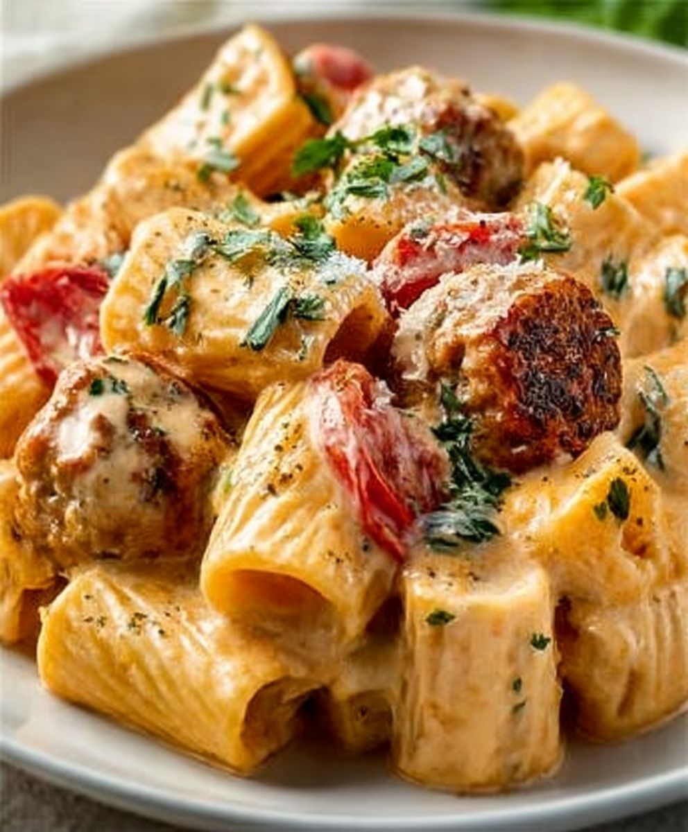 Creamy Sausage Rigatoni Dish