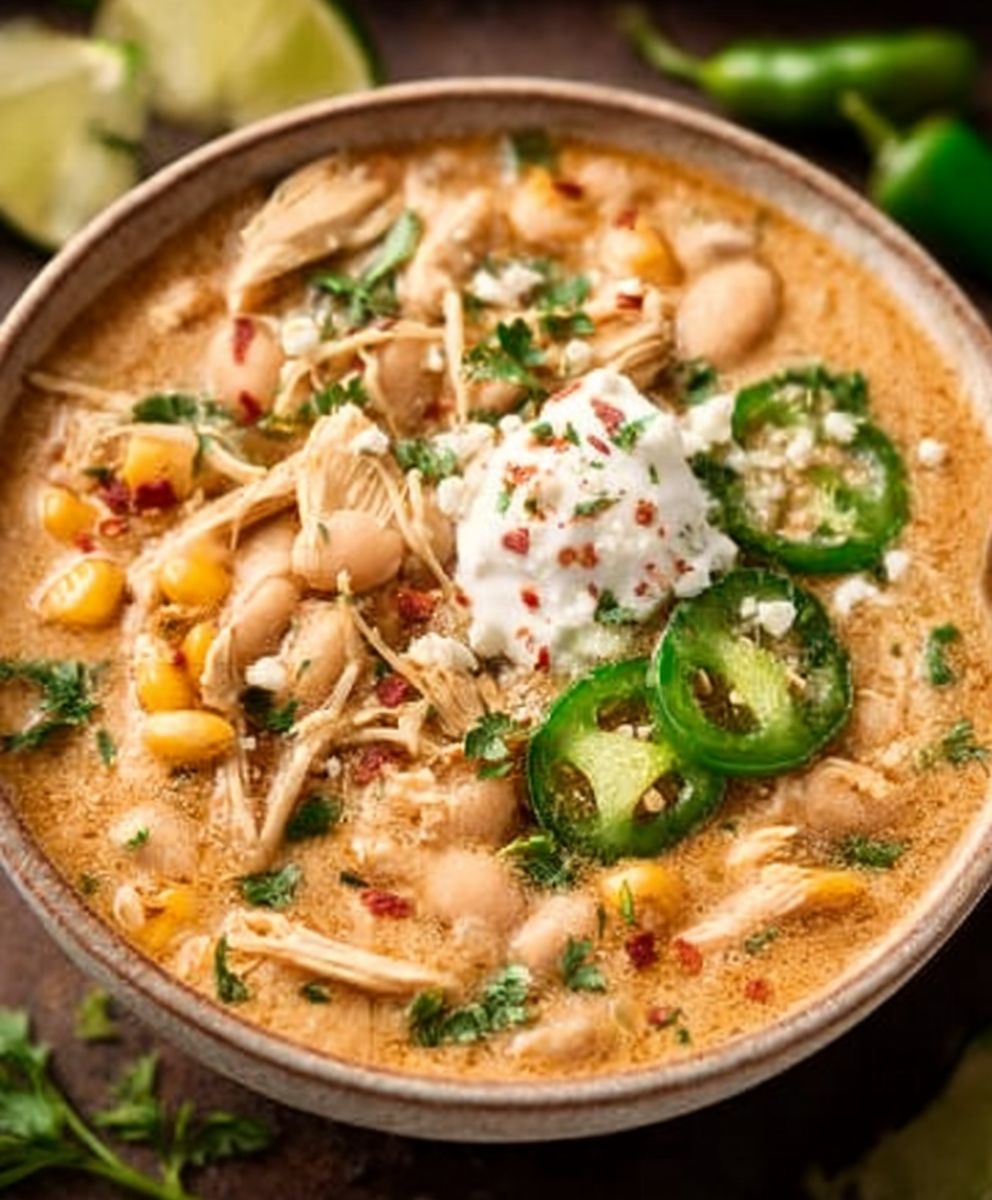 High Protein White Chicken Chili