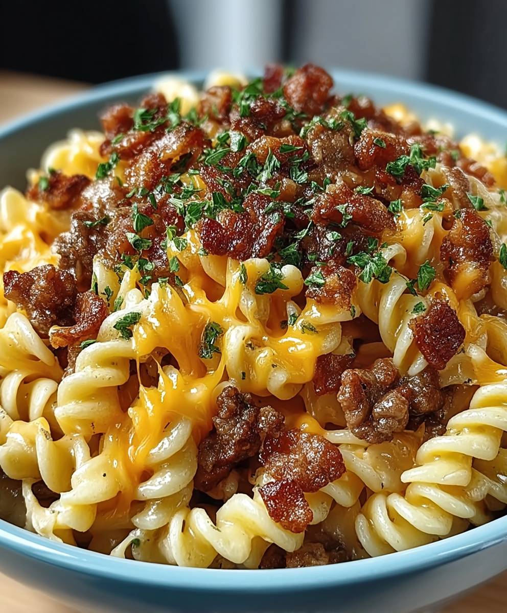 Bacon Cheeseburger Pasta