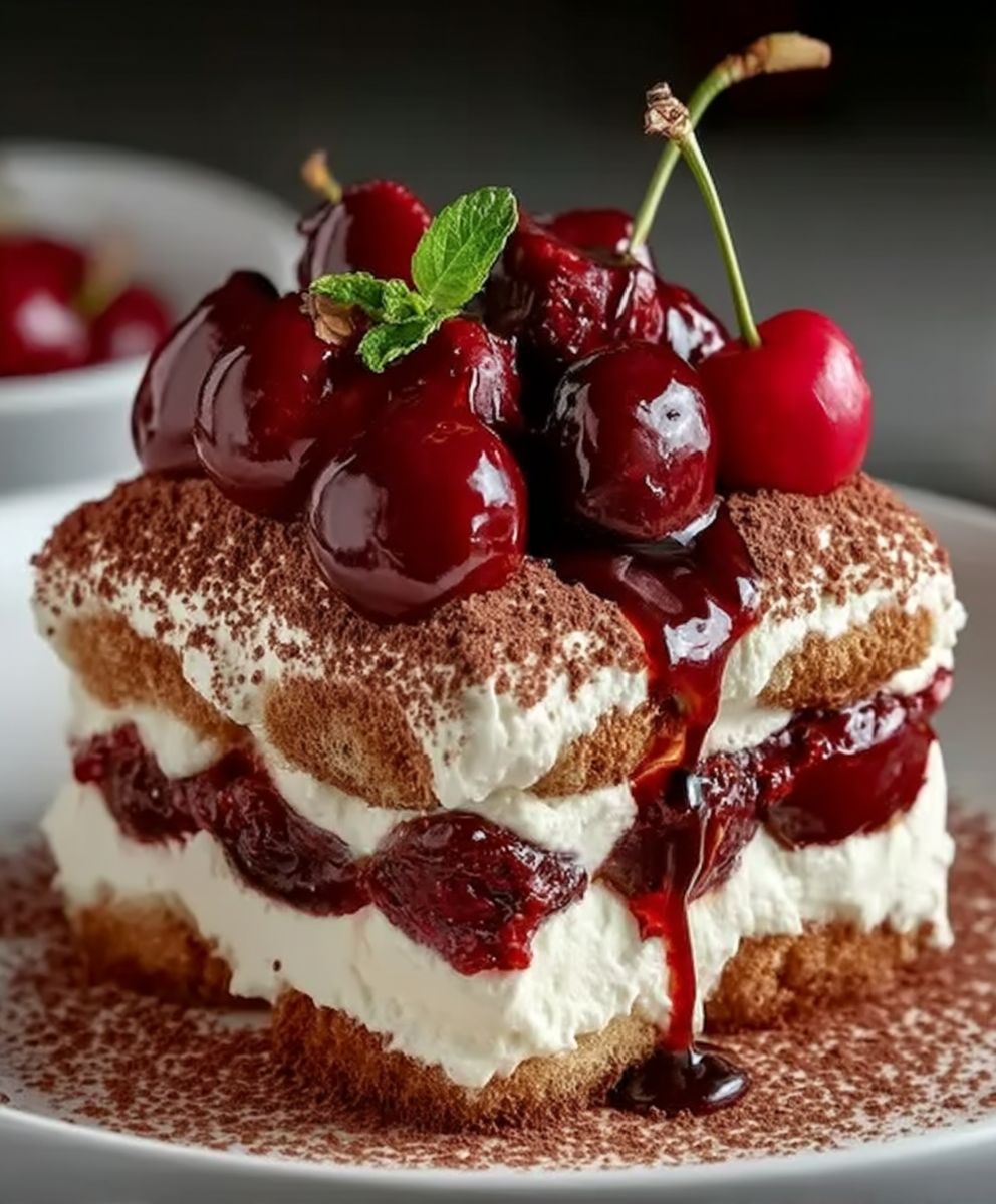 Cherry Amaretto Tiramisu