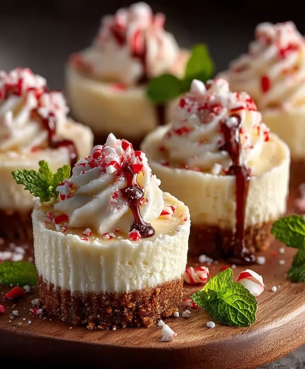 Peppermint Cheesecake Bites