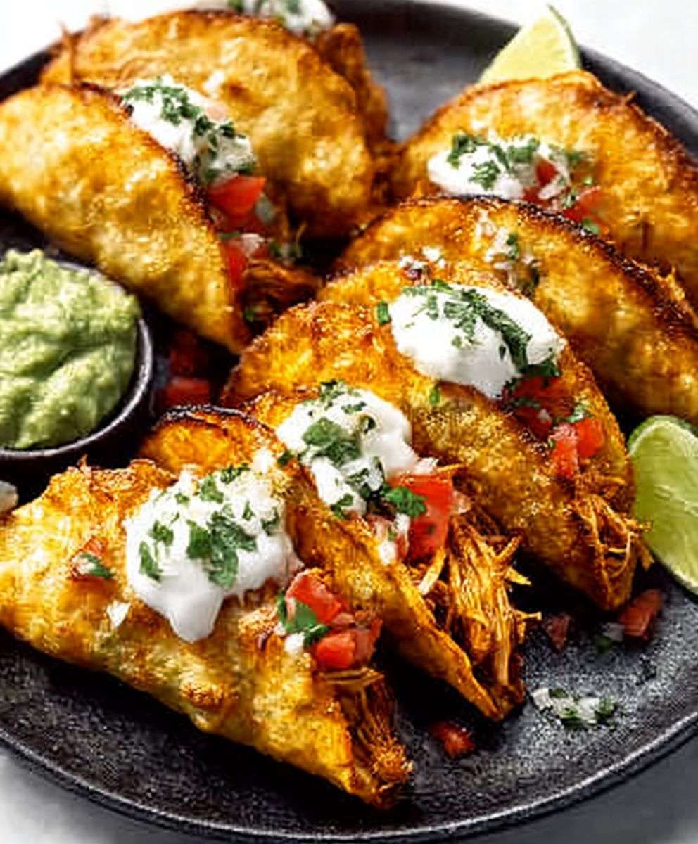 Mini Baked Chicken Tacos