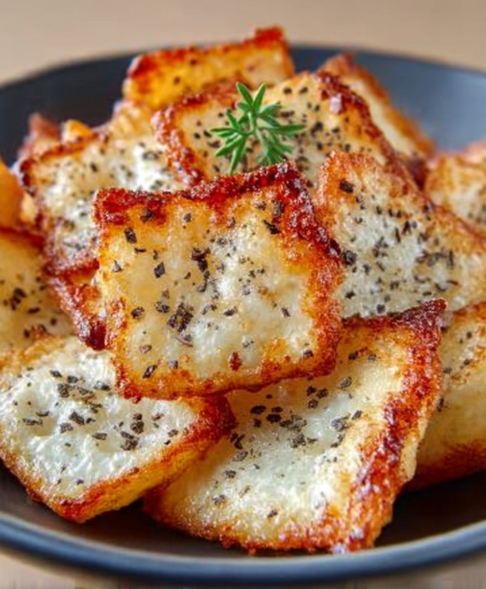 Crispy Cottage Cheese Snacks
