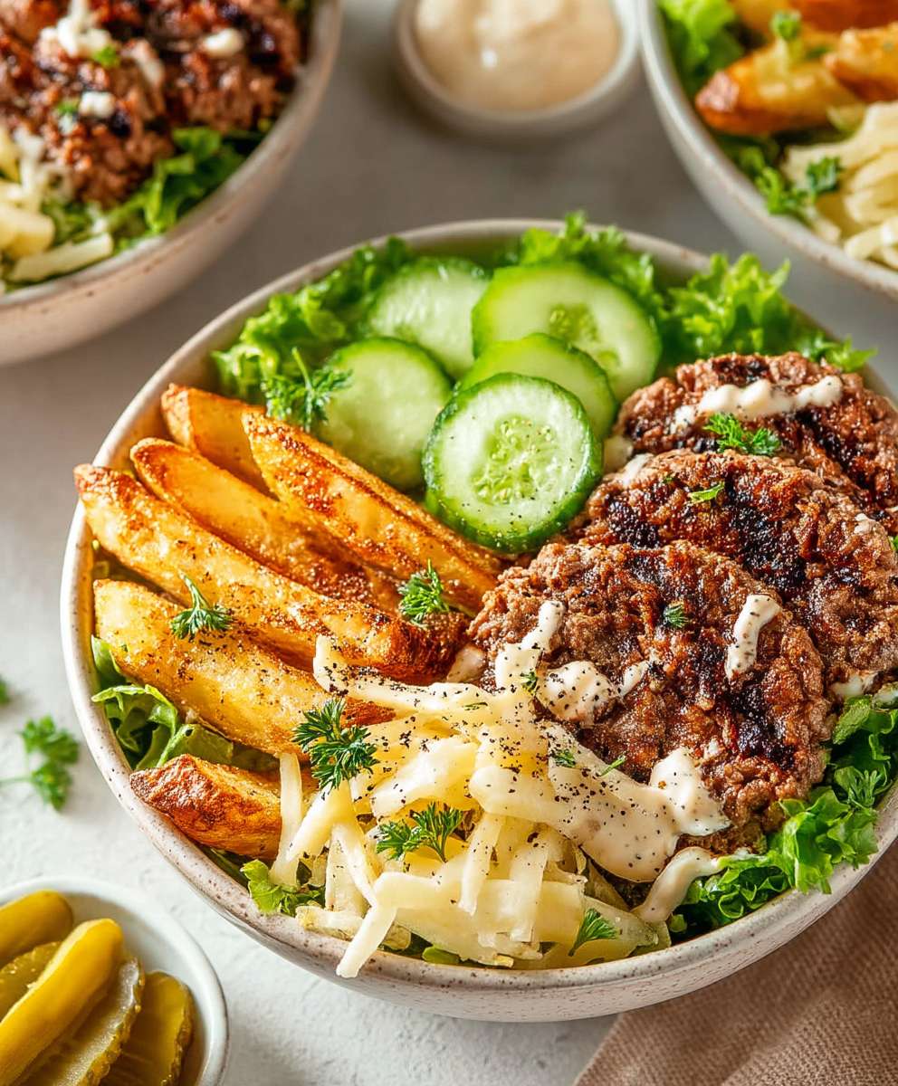 Burger Bowls Healthy Meal