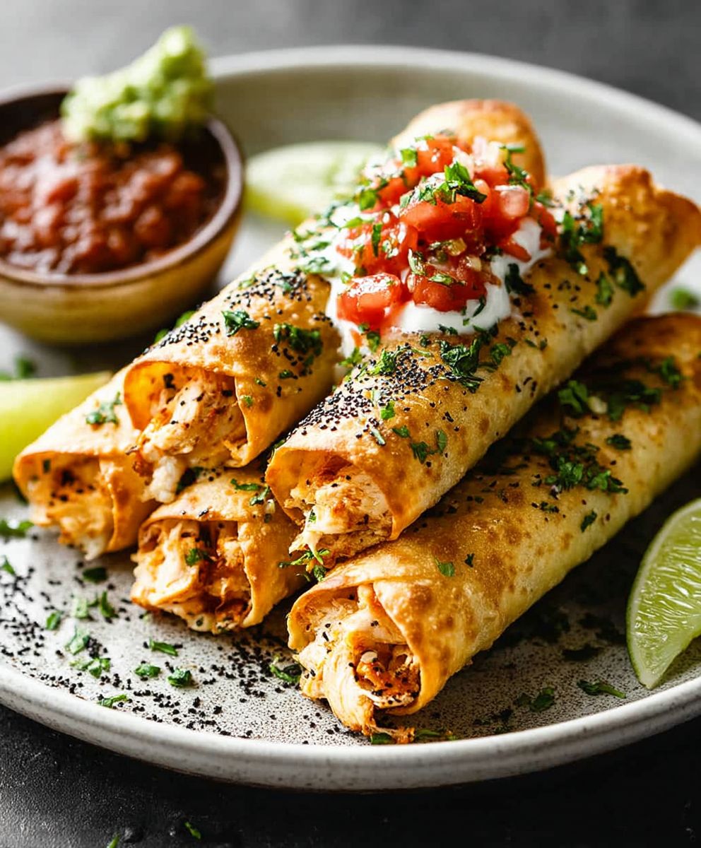 Crispy Chicken Taquitos