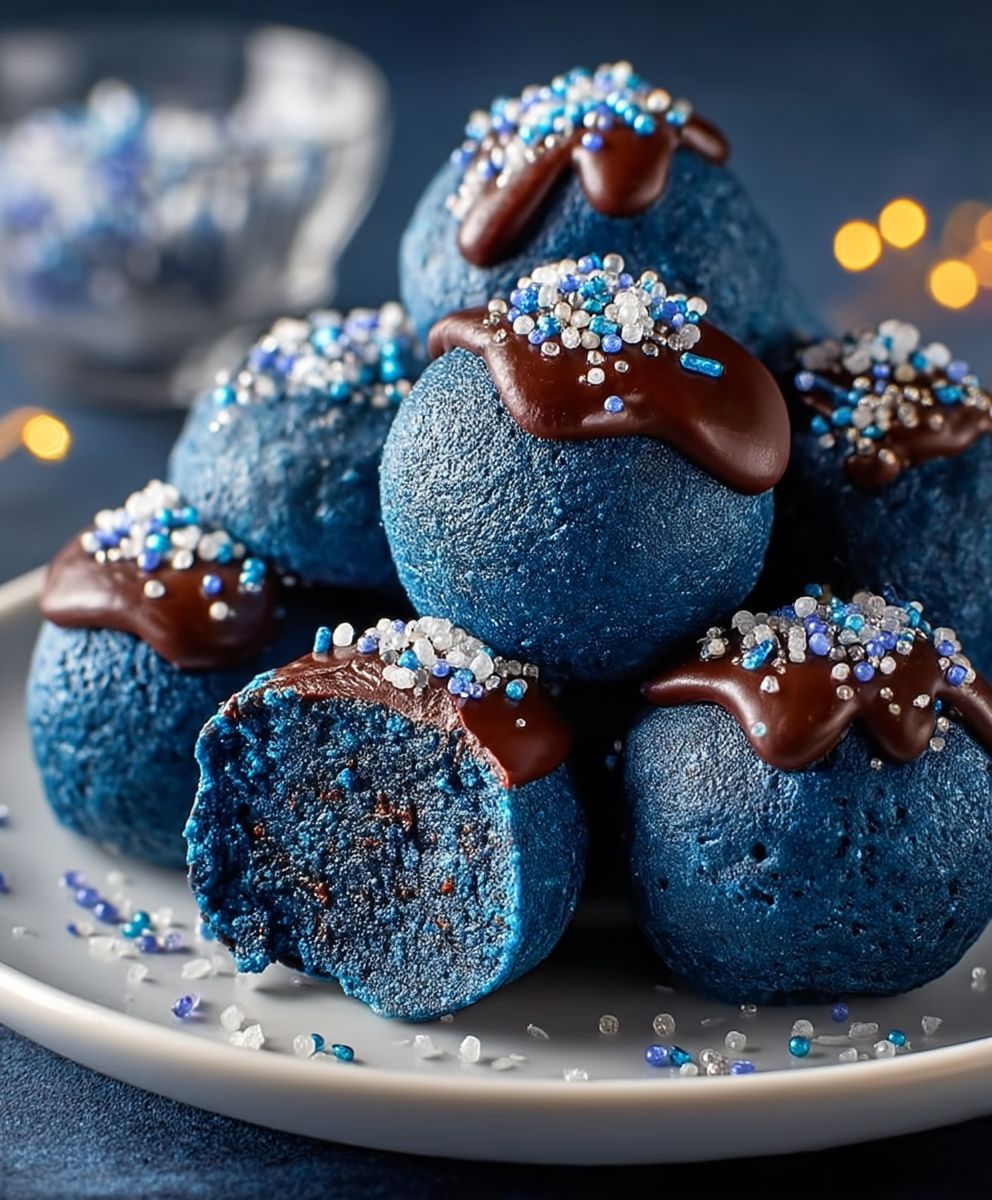 Blue Christmas Truffles