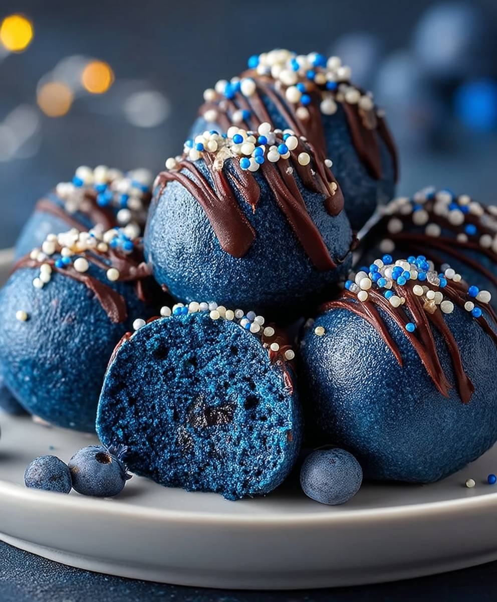 Blue Christmas Truffles