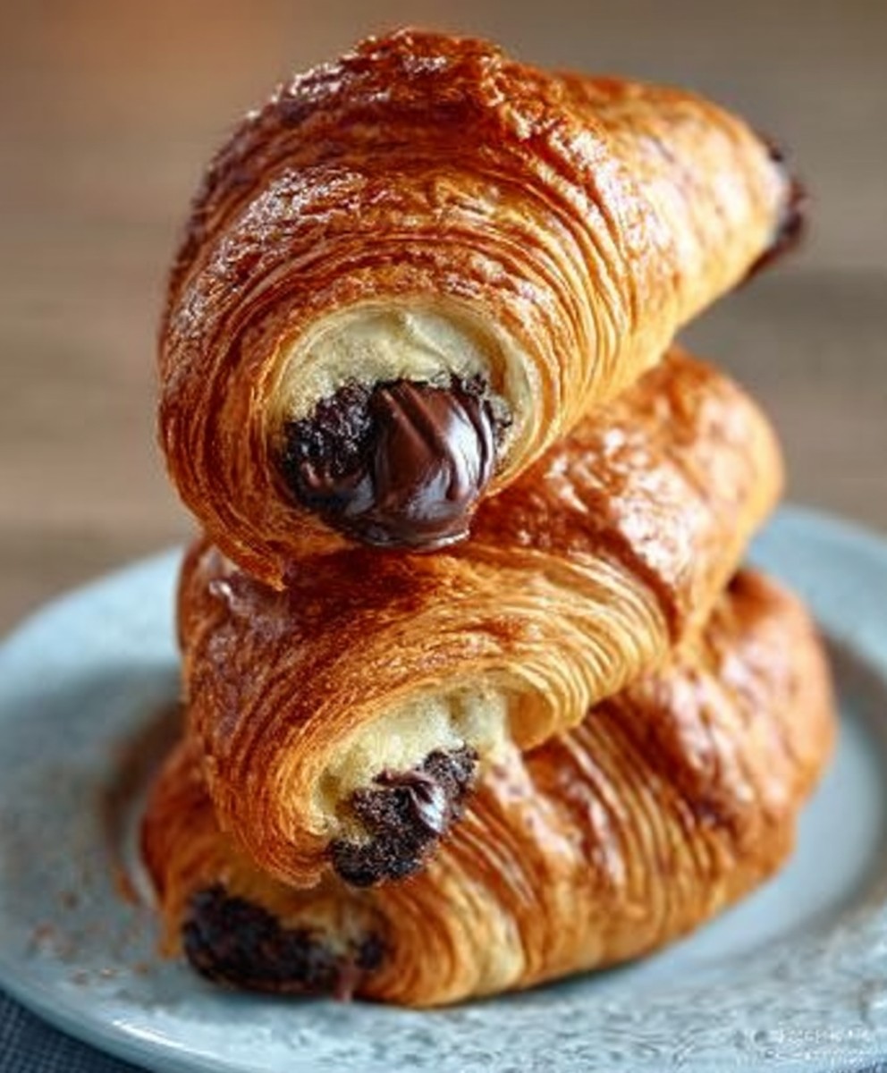 Easy Homemade Chocolate Croissants Recipe image 2