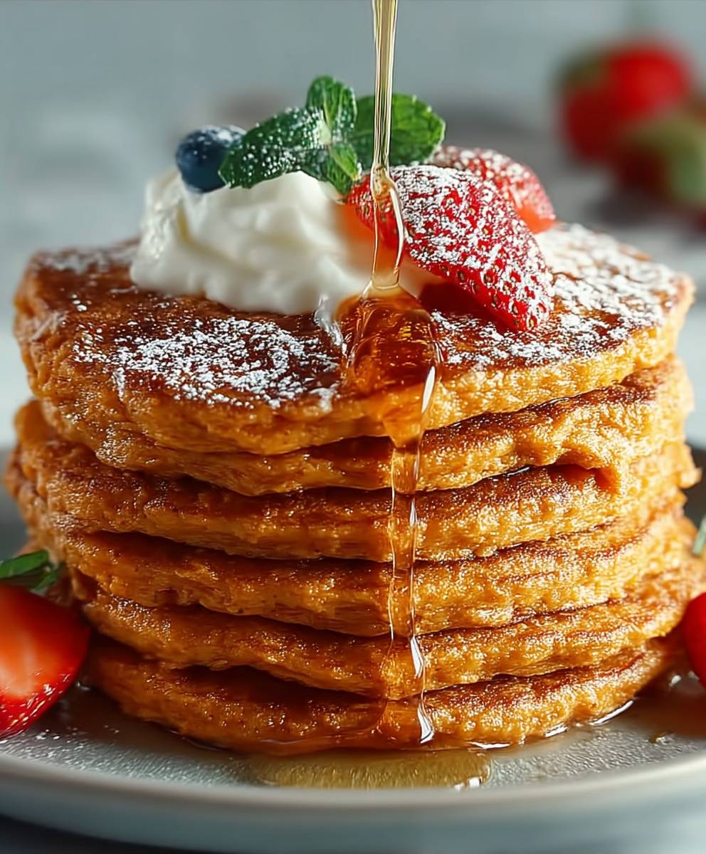 Fluffy Sweet Potato Pancakes image 2