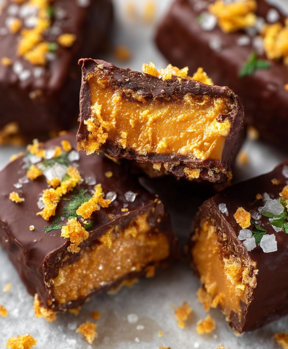 Healthy Homemade Butterfingers | Easy Crunchy Peanut Butter Candy Recipe image 2